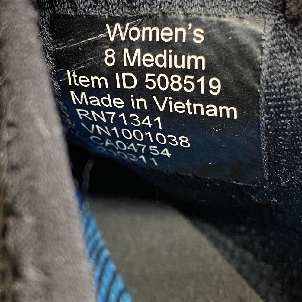 L.L. Bean Vista Low Lace Women 8 Blue Grey Suede Hiking Sneaker 508519 - Picture 3 of 12